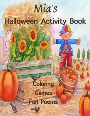 Book cover for Mia's Halloween Activity Book