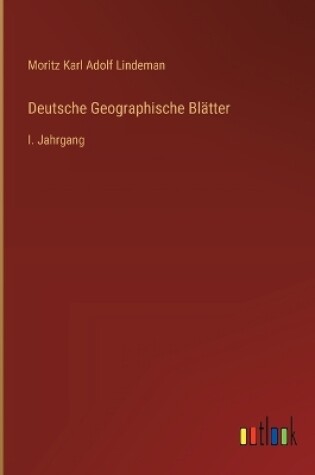 Cover of Deutsche Geographische Bl�tter