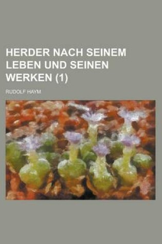 Cover of Herder Nach Seinem Leben Und Seinen Werken (1 )