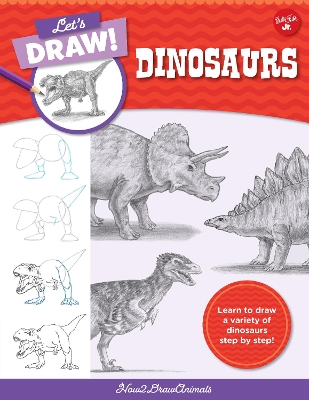 Book cover for Let's Draw Dinosaurs