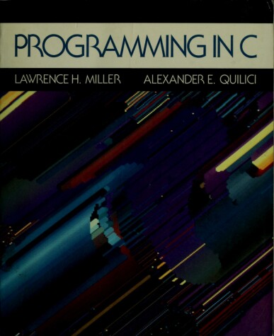 Book cover for Programming in C.