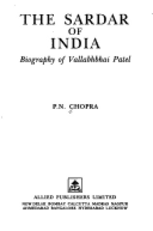 Cover of Sardar of India