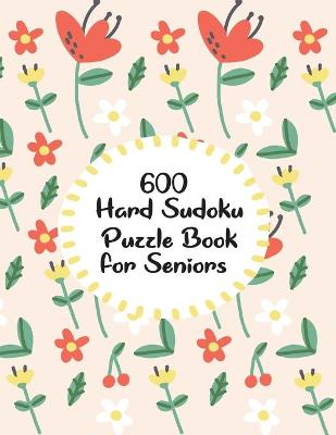 Book cover for Hard Sudoku Puzzle Book For Seniors