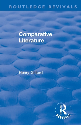 Cover of Comparative Literature
