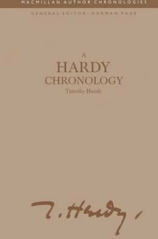 Cover of A Hardy Chronology