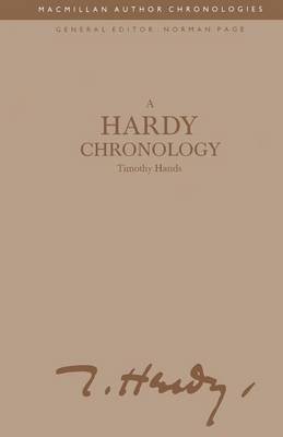 Cover of A Hardy Chronology