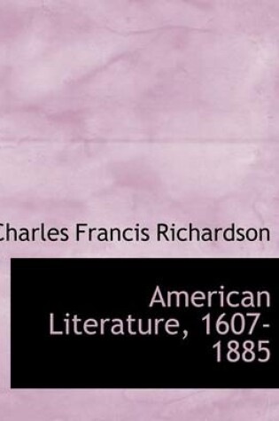 Cover of American Literature, 1607-1885