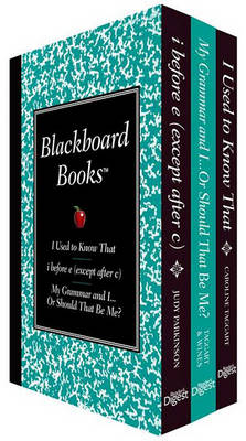 Book cover for Blackboard Books Boxed Set: I Used to Know That, My Grammarand I...Orshould That Be Me, and I Before E (Except After C)