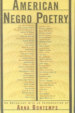 Book cover for American Negro Poetry