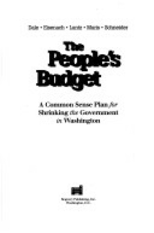 Cover of The People's Budget