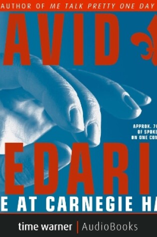 Cover of David Sedaris Live at Carnegie Hall