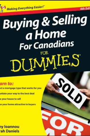 Cover of Buying and Selling a Home For Canadians For Dummies