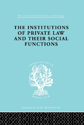 Cover of Inst Of Private Law    Ils 208