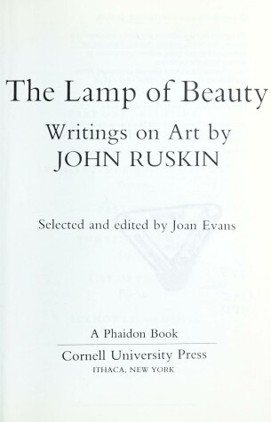 Book cover for Lamp of Beauty Pb