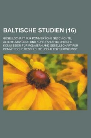Cover of Baltische Studien (16 )