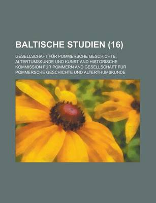 Book cover for Baltische Studien (16 )