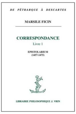 Cover of Correspondance Livre I