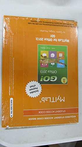 Book cover for Mylab It with Pearson Etext -- Access Card -- For Go! with Office 2013; Office 2013 Home Premium Academic 180-Day Trial