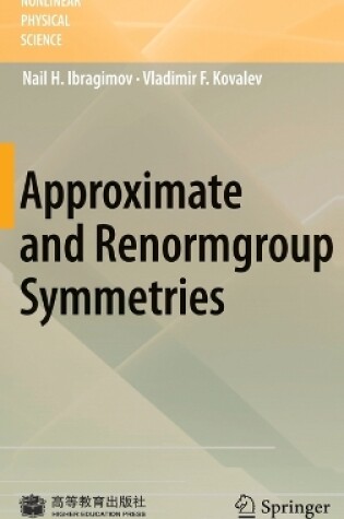 Cover of Approximate and Renormgroup Symmetries