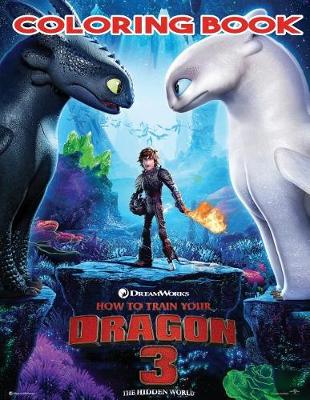 Book cover for How to Train Your Dragon 3 Coloring Book