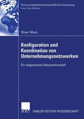 Cover of Konfiguration und Koordination von Unternehmungsnetzwerken