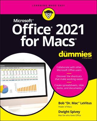 Book cover for Office 2021 for Macs For Dummies