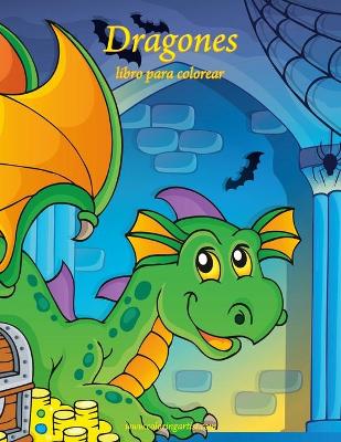 Book cover for Dragones libro para colorear 1