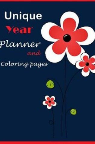 Cover of Unique Year Planner and Coloring page