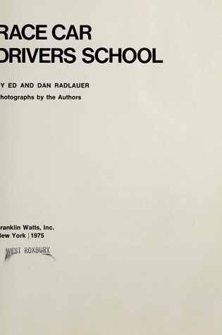 Cover of Race Car Drivers School