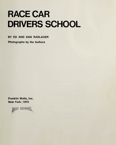 Cover of Race Car Drivers School
