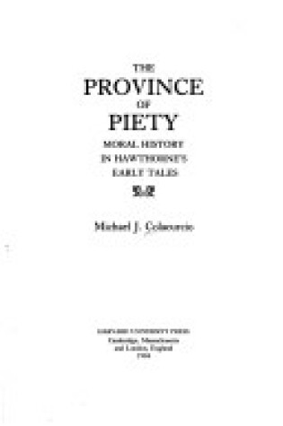 Cover of Province of Piety