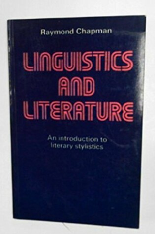 Cover of Linguistics and Literature