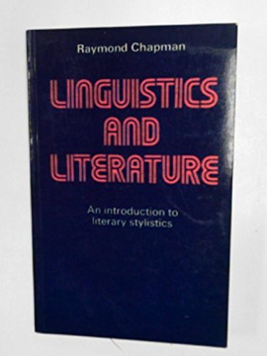 Book cover for Linguistics and Literature