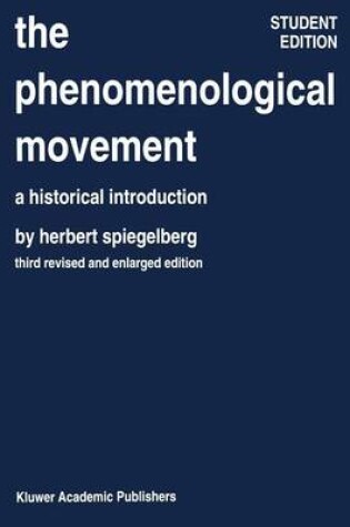 Cover of The Phenomenological Movement