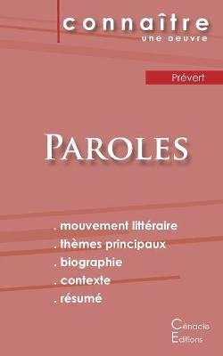 Book cover for Fiche de lecture Paroles de Prevert (Analyse litteraire de reference et resume complet)