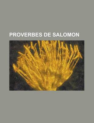 Book cover for Proverbes de Salomon