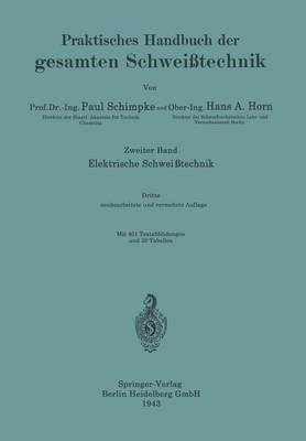 Cover of Elektrische Schweisstechnik