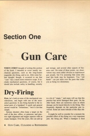 Cover of The Gun Digest Book of Firearms Care, Cleaning and Refinishing
