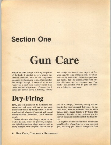 Book cover for The Gun Digest Book of Firearms Care, Cleaning and Refinishing