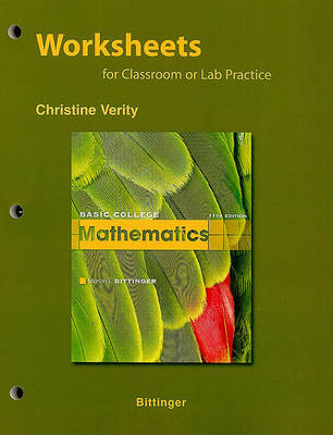 Book cover for Worksheets for Classroom or Lab Practice for Basic College Mathematics