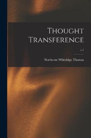 Cover of Thought Transference; c.1