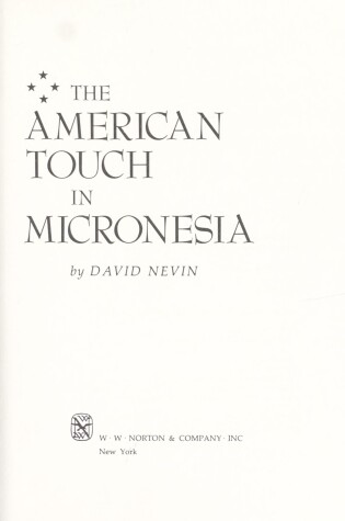 Cover of The American Touch in Micronesia