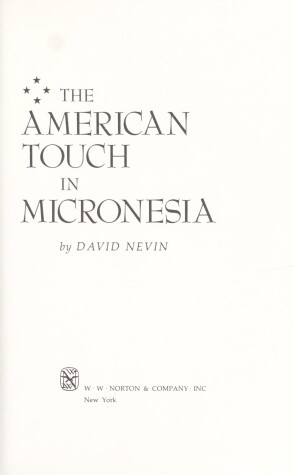 Book cover for The American Touch in Micronesia