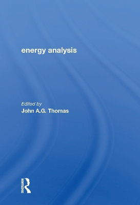 Book cover for Energy Analysis/h