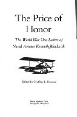 Cover of The Price of Honour