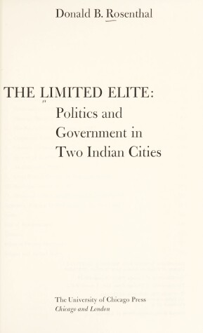 Book cover for Limited Elite