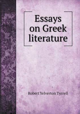 Book cover for Essays on Greek literature