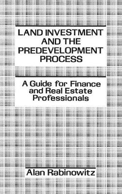 Book cover for Land Investment and the Predevelopment Process