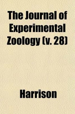 Cover of The Journal of Experimental Zoology (V. 28)
