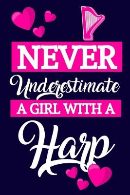 Book cover for Never Underestimate A Girl With A Harp